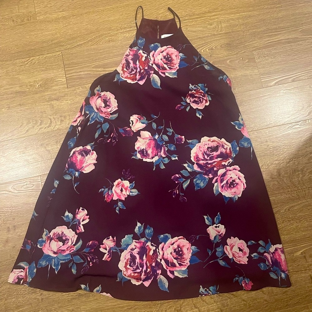 Floral Dress in Pink and Purple